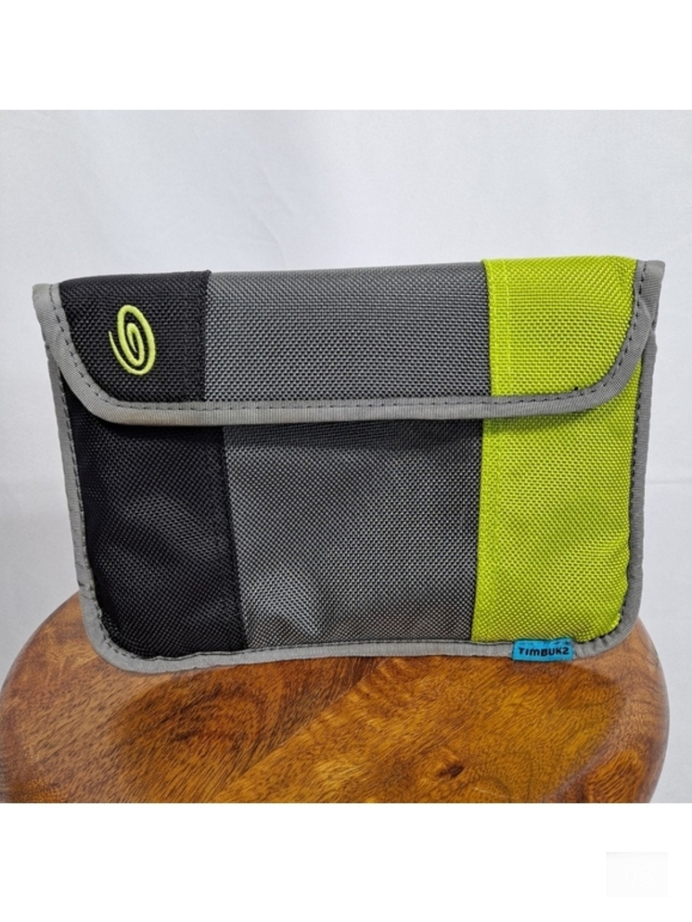Timbuk2 Grey And Chartreuse Small Carry Pouch